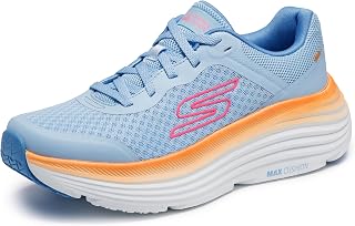 Skechers MAX Cushioning Endeavour Canova Women's Trainers, Blue Orange