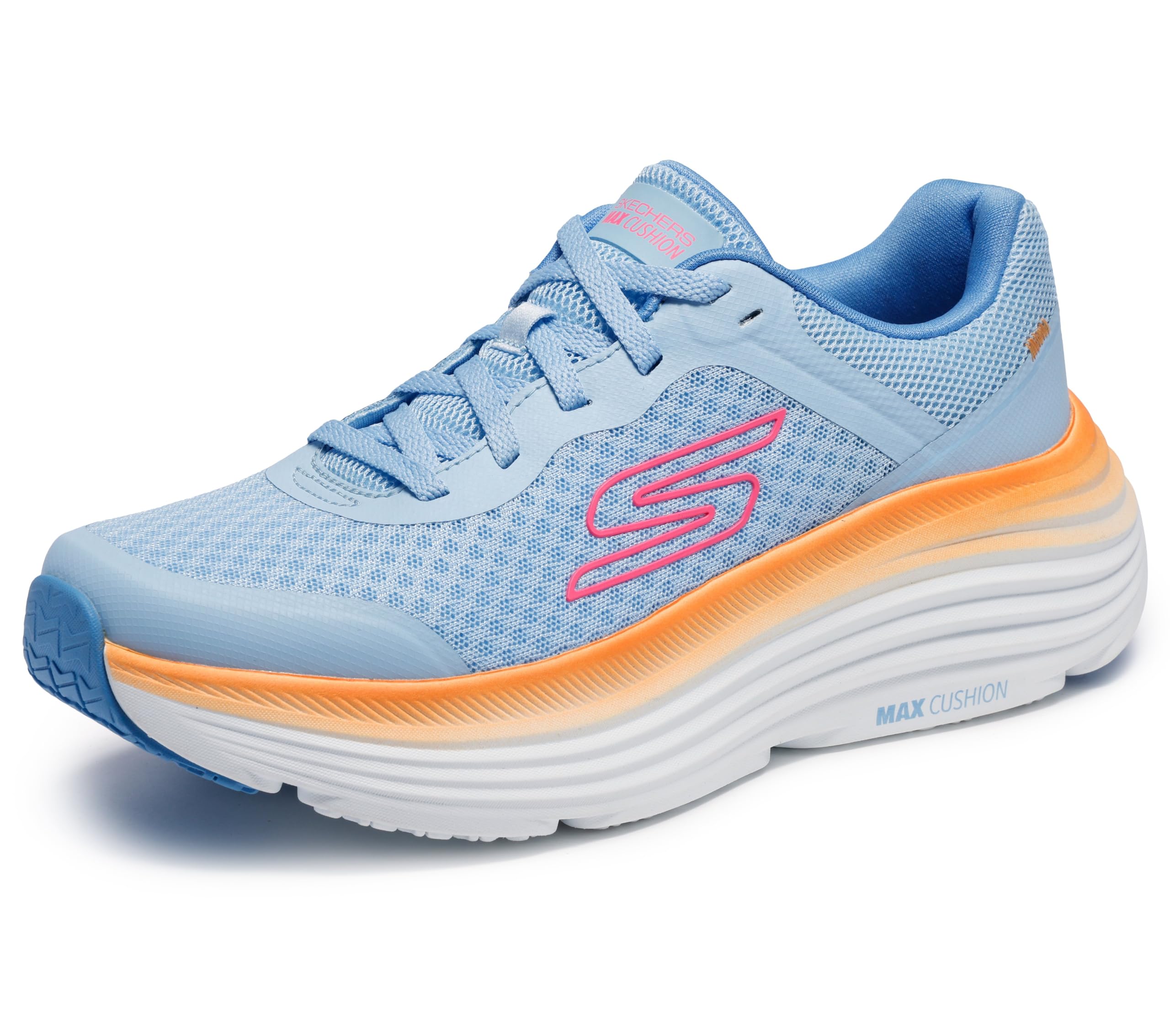 Skechers MAX Cushioning Endeavour Canova Women's Trainers, Blue Orange
