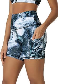 ODODOS Women's Tummy Control Biker Shorts 2.0 with Pockets High Waist Athletic Workout Yoga Shorts-3.5''/ 5"/ 8" / 10" Inseam