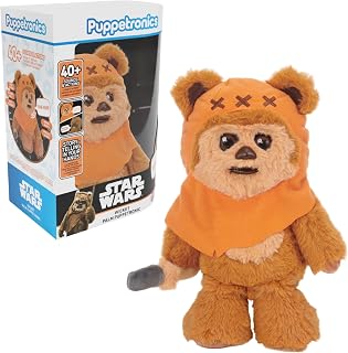 WOW! STUFF Star Wars Wicket Palm Puppetronic - Interactive Ewok Puppet Toy | Lifelike animatronic toy with 40+ sounds & reactions, moving mouth and eyes, plus special Chewbacca & Yoda secret interaction