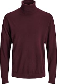 JACK & JONES Male Turtleneck Pullover Plain Turtleneck Sweater