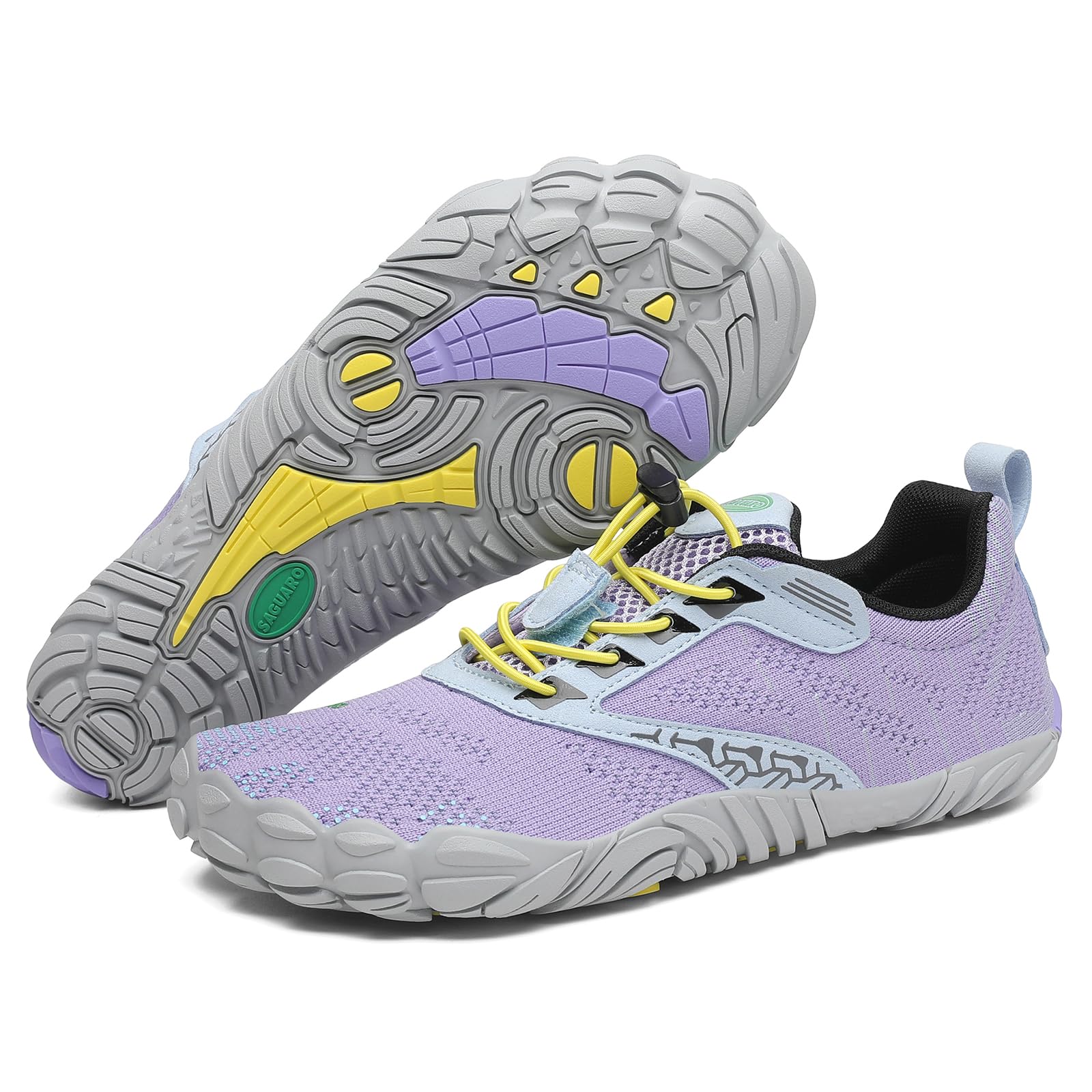 SAGUARO Knit Barefoot Shoes Non-Slip Barefoot Shoes Women Men with Zero-Drop Sol