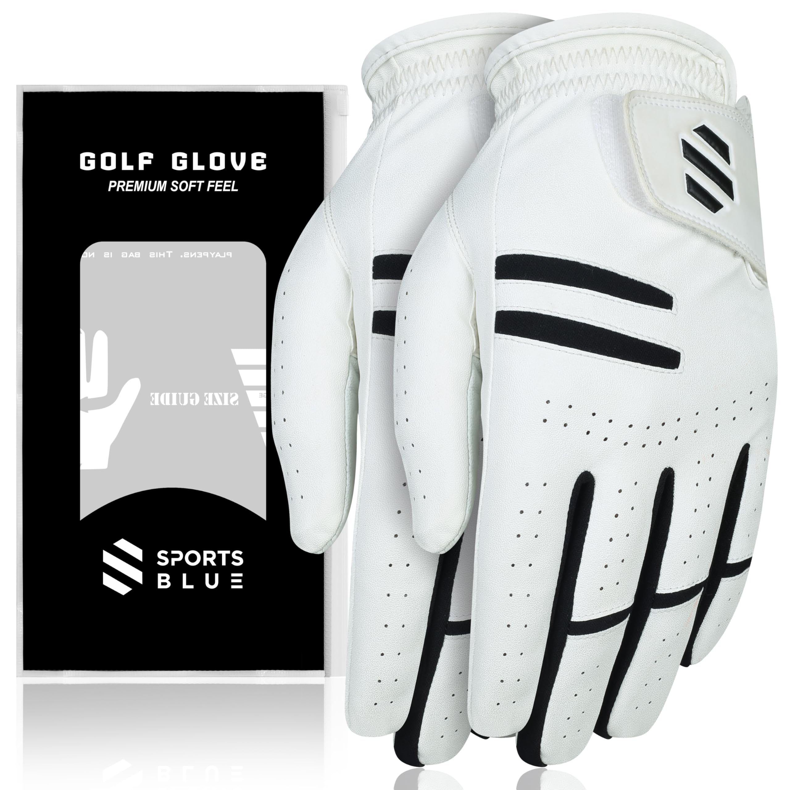 Thunder Paddle Sports Blue Premium Golf Gloves - All Weather Breathable Gloves, 