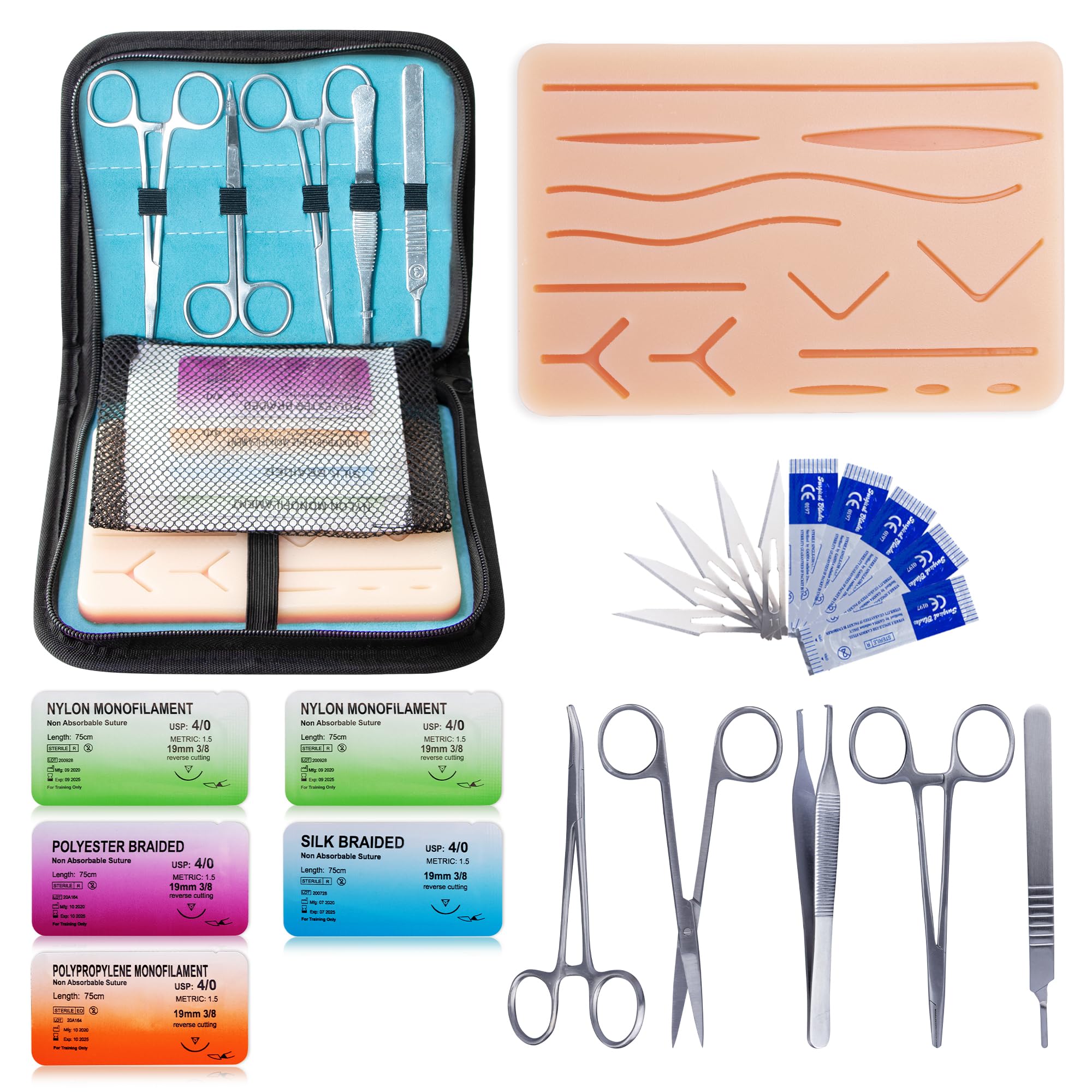 Alcedo Suture Practice Kit with Regular Pad, Educational Use Only | Vertical/Hor