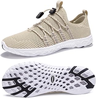 ATHMILE Water Shoes for Men Women Barefoot Hiking Swim River Beach Knit