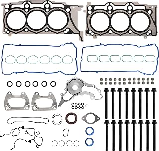 JAVOUKA Head Gasket Set with Bolts,3.6L Pentastar, 12-20 for Dodge Charger | 11-20 for Grand Caravan//Journey/Durango, 11-18 for Jeep Wrangler/Grand Cherokee,11-17 for Chrysler 200/300,HS26541PT(90PCS)