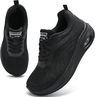 Wide Fit Womens Trainers Air Cushion Arch Support Comfortable Memory Foam Gym Sneakers
