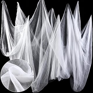 Boao Halloween White Cheesecloth for Craft, 85 x 197 Inch | Cotton Cheese Cloth Roll for Bloody Halloween Indoor Outdoor Decorations, Muslin Gauze Fabric, Netting