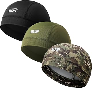 AUSFLUG Skull Cap Helmet Liner, Breathable Cooling Moisture-Wicking | Lightweight, Quick-Dry, Snug Fit Anti-Slip Hard Hat Liner For Men and Women, For Cycling, Motorcycling, Outdoor Work &amp; Sports