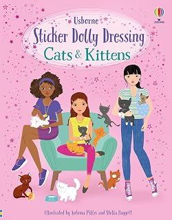 Sticker Dolly Dressing Cats and Kittens: An Adorable Activity Book with Vets, Cat Hotels, and more, for Kids (Ages 5-8)