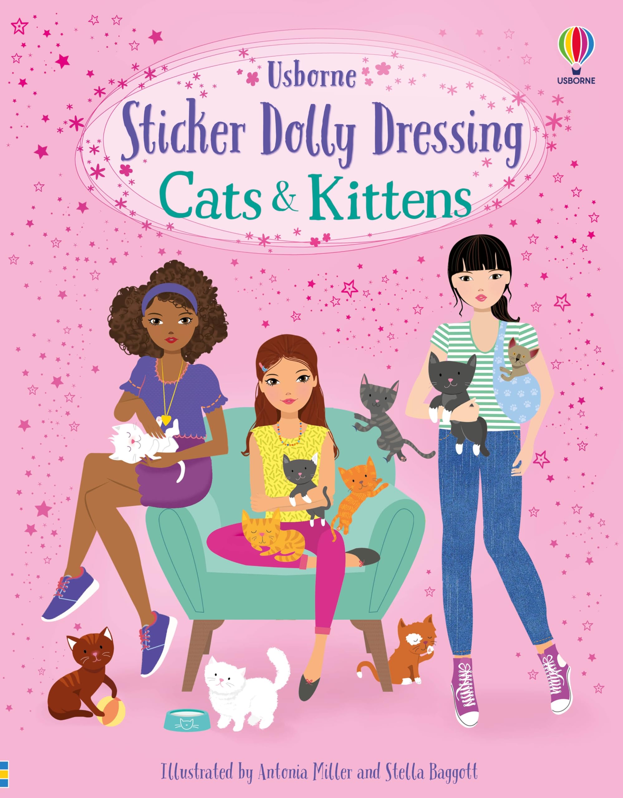 Sticker Dolly Dressing Cats and Kittens: An Adorable Activity Book with Vets, Ca