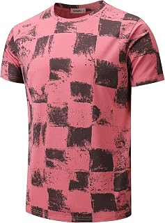 RONOMO Men's Round Neck Short Sleeved T-Shirt | Medium Elasticity | Soft and Breathable | Pre Shrunk Treatment|