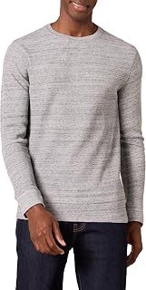 Amazon Essentials Men's Regular-Fit Long-Sleeve Cotton Blend Waffle Shirt