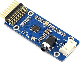 Waveshare WM8960 Stereo Code Audio Module Low Power Board Supports Encoding Decoding 3D Surrounding and Sound Recording Drive Speakers to Play Music