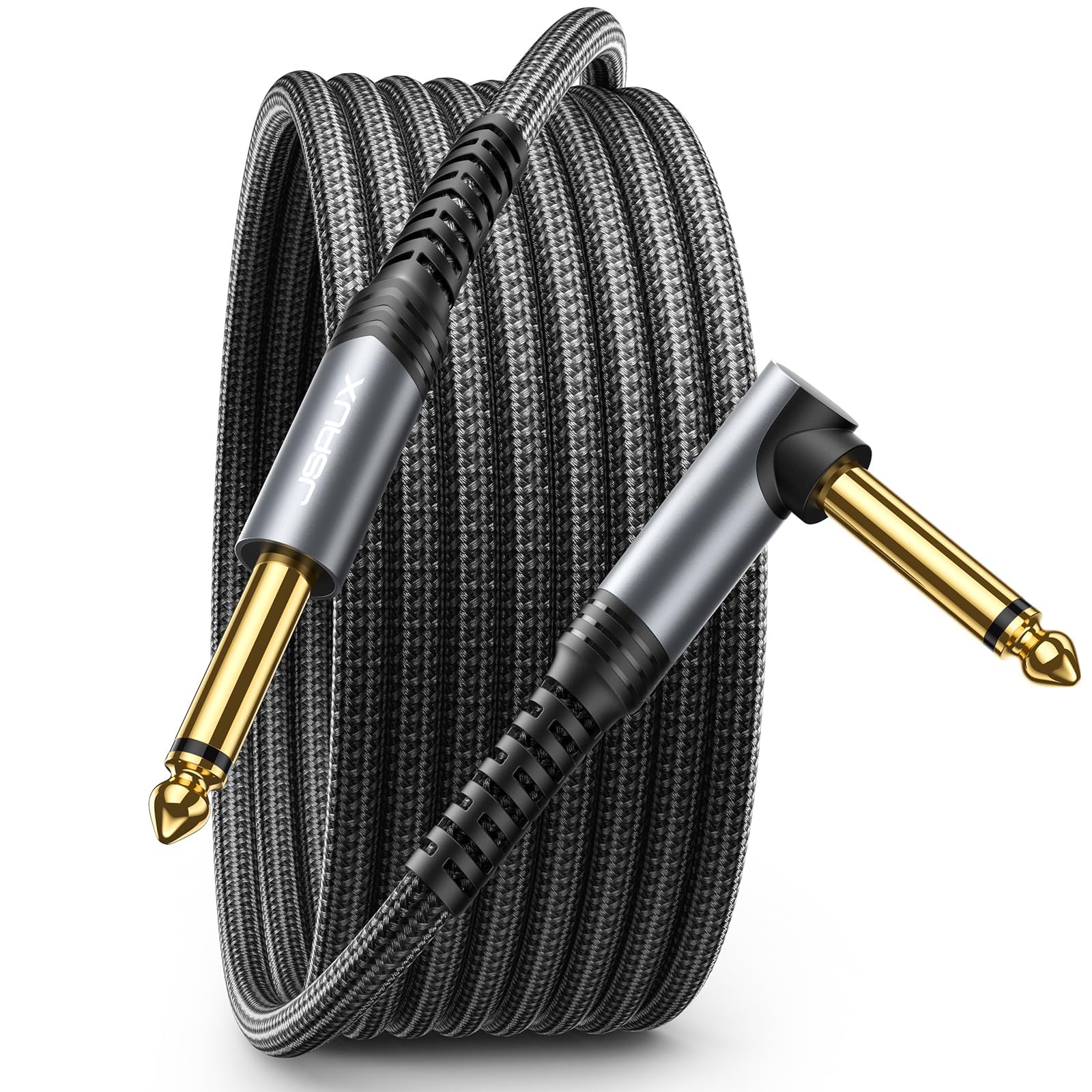 JSAUX Guitar Cable 10 ft, Amp Cord for Electric Guitar/Mandolin/Bass, Pro Audio 
