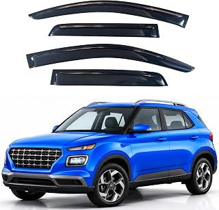 Window Visors Rain Guards for 2020-2026 Hyundai Venue | Out-Channel Rain Guards Vent Wind Deflectors 4PC, Car Accessories for 20-26 Venue