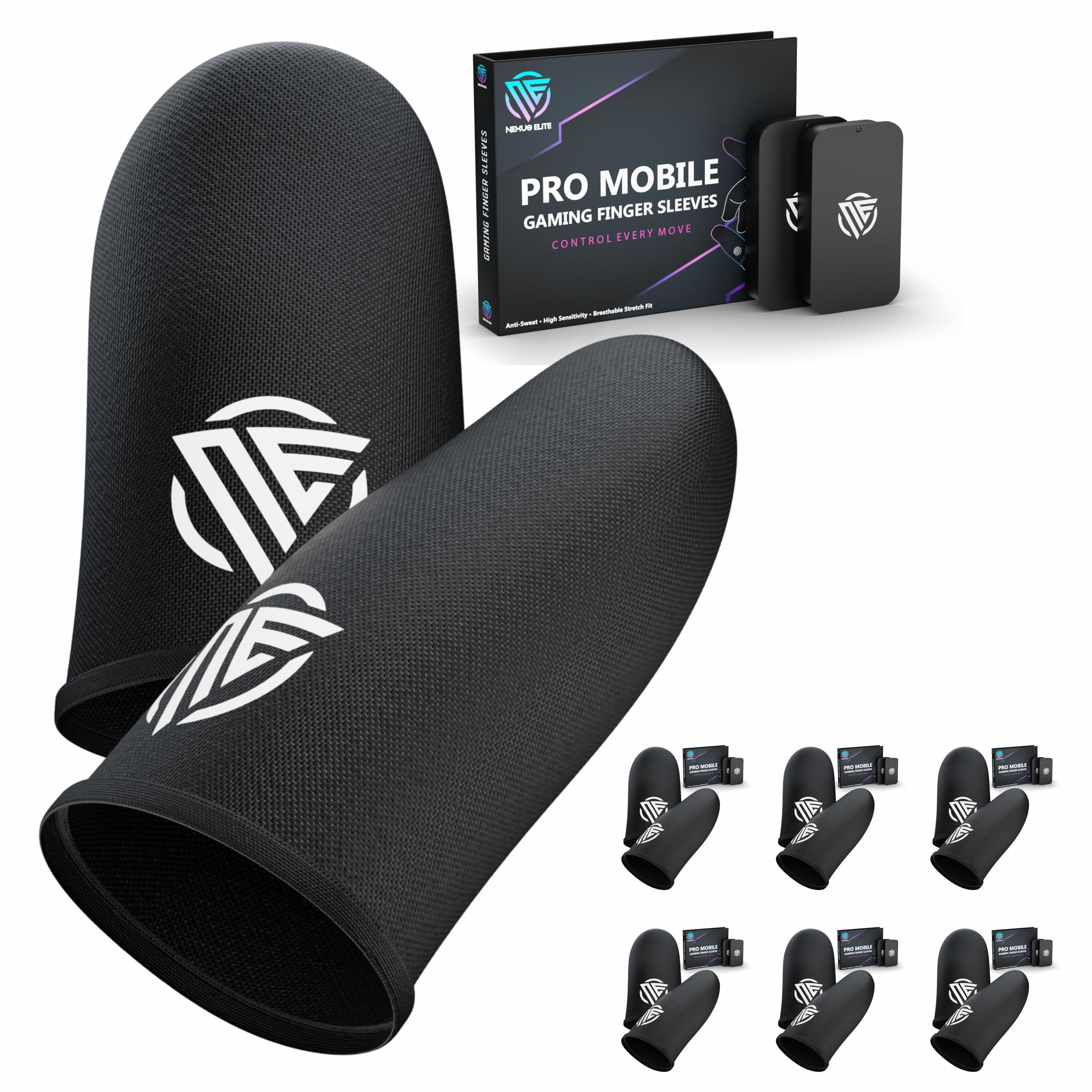 Nexus Elite Gaming Finger Sleeves Cots Gloves Covers Protectors Thumb Hand Guard