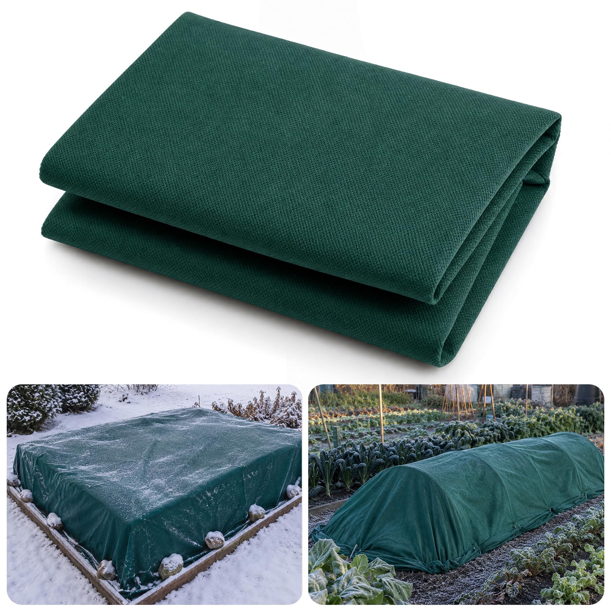 10×12.5Ft Plant Freeze Protection Cover - 1.2OZ Non-Woven Frost Blanket | Garden