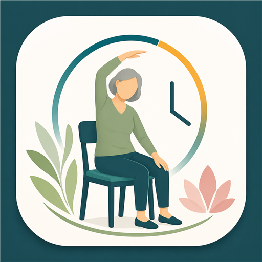 Chair Yoga for Fire Tablet & Fire TV – Gentle Stretch, Senior Exercise & Big Dis