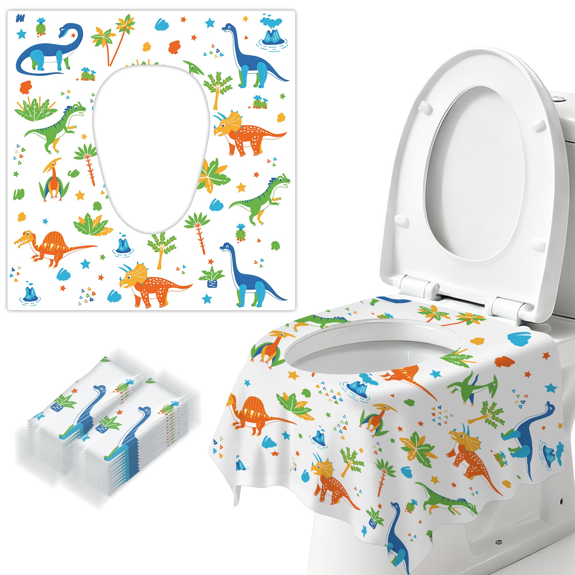 40 Pcs Toilet Seat Covers for Kids & Toddlers & Adult Travel, Disposable | Extra