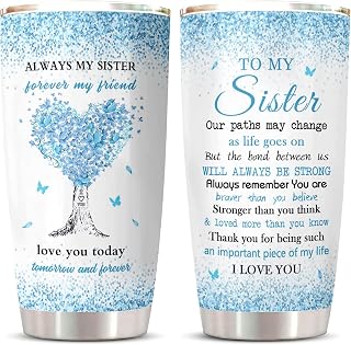 Sister Gifts, Sisters Gifts From Sister, Sister Gift Tumbler 20oz, Birthday Gift For Sister, Big Sister Gift, Gift For Sister, Best Sister Gift, Funny Sister Gifts, Soul Sister Gifts For Women