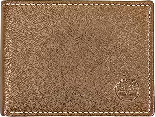 Timberland Mens Genuine Leather RFID Blocking Passcase Security Wallet Bi-Fold Wallet
