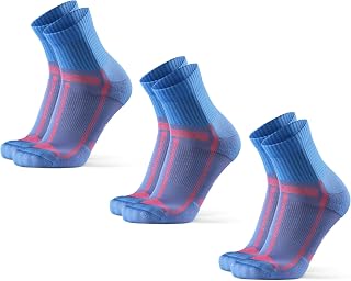DANISH ENDURANCE Running Socks for Men & Women, Quarter Socks, 3 & 5-Pack