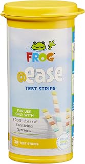 FROG @ease Test Strips for Hot Tubs & Swim Spas, 30 Count | Use with FROG @ease Sanitizing Systems for Hot Tubs or Swim Spas, Test SmartChlor, pH, Total Alkanlinity and Total Hardness