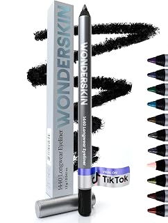 Wonderskin Eyeliner Pencil 1440 Longwear Eyeliner Waterproof & Smudge Proof | Waterproof deep black eyeliner, smudge-proof formula glides on smoothly for precise, long-lasting definition.