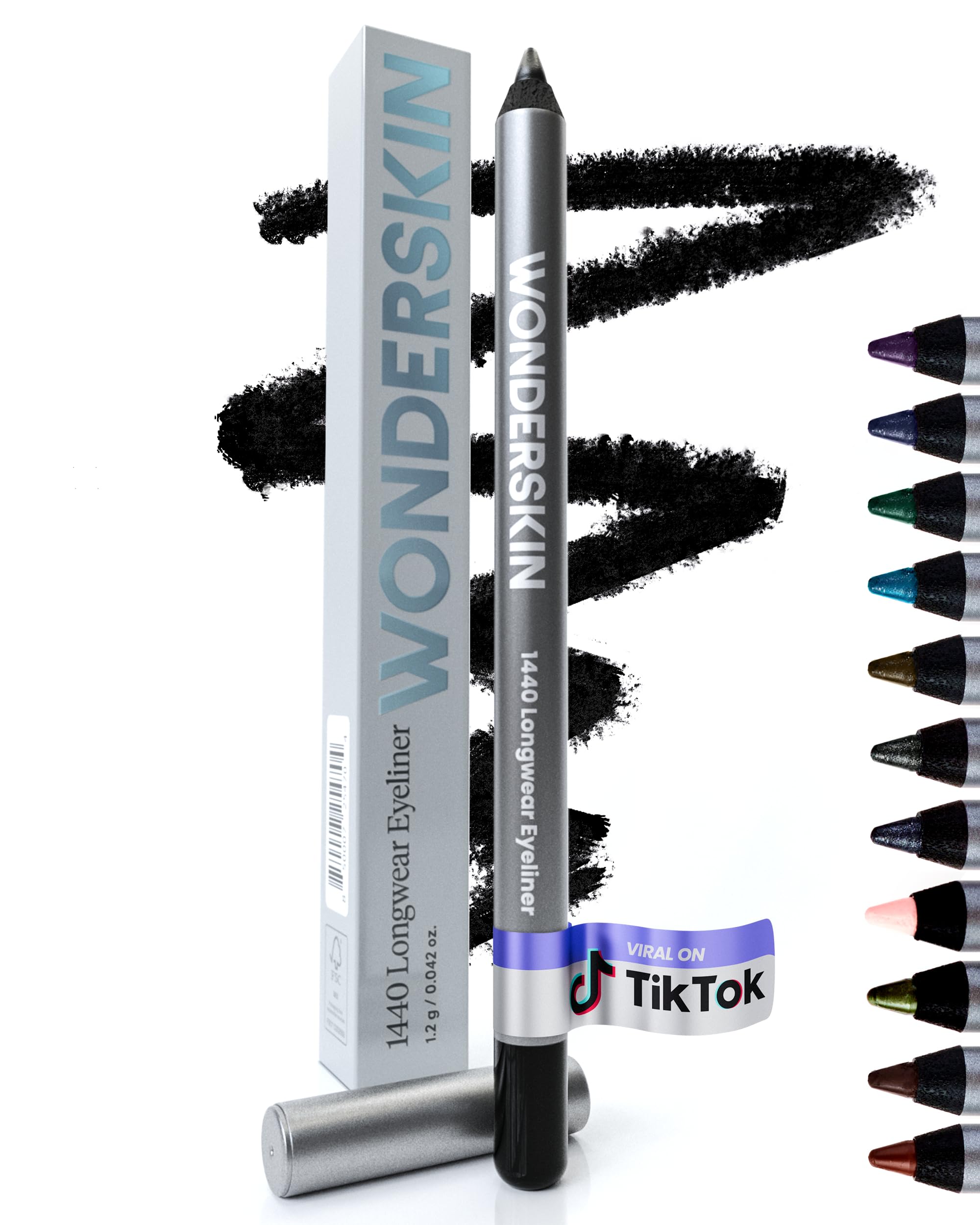 Wonderskin Eyeliner Pencil 1440 Longwear Eyeliner Waterproof & Smudge Proof | Wa
