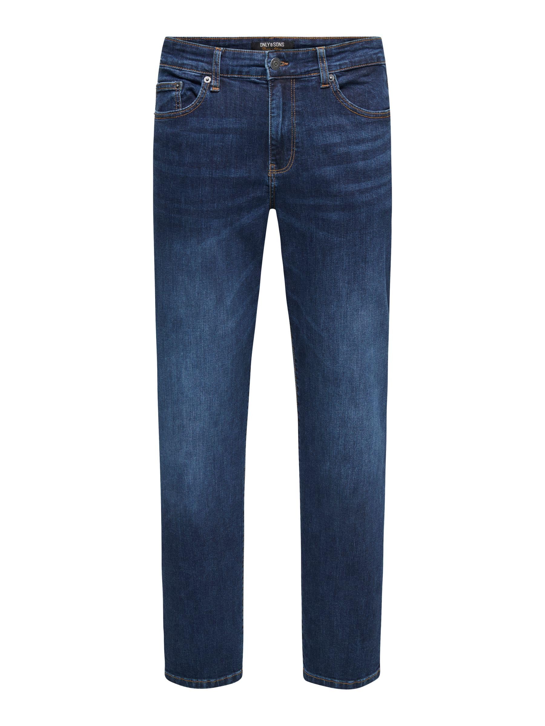 Only & Sons Male Normal Cut Jeans ONSWEFT Medium Waist Normal Cut Jeans