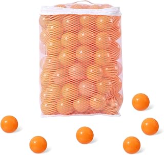 GUESVOT Ball Pit Balls for Kids, Plastic Refill 2.2 Inch Balls, 100 Pack, Bright Colors, Phthalate and BPA Free, Includes a Reusable Storage Bag with Zipper
