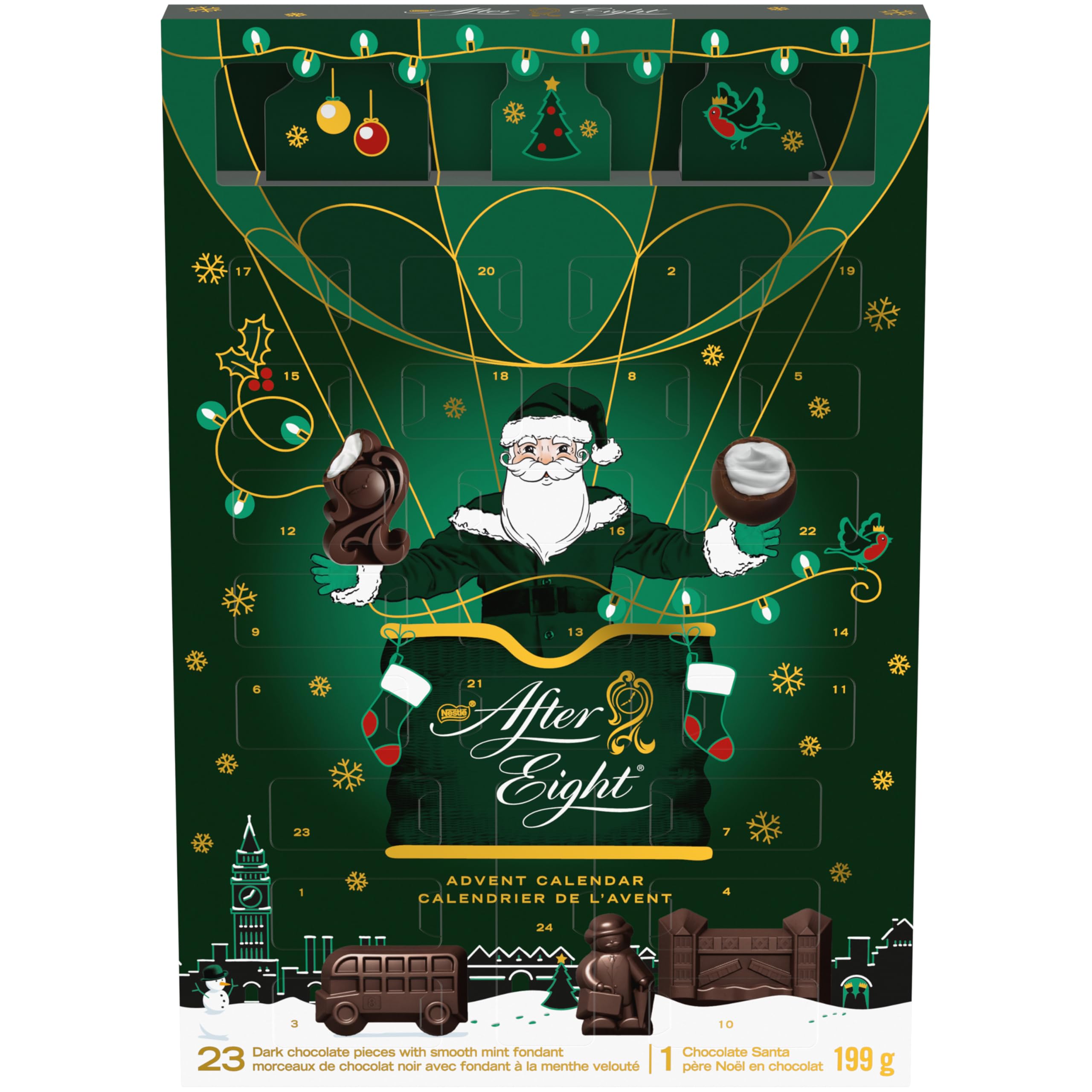 NESTLÉ AFTER EIGHT Holiday Chocolate Advent Calendar, 199 g