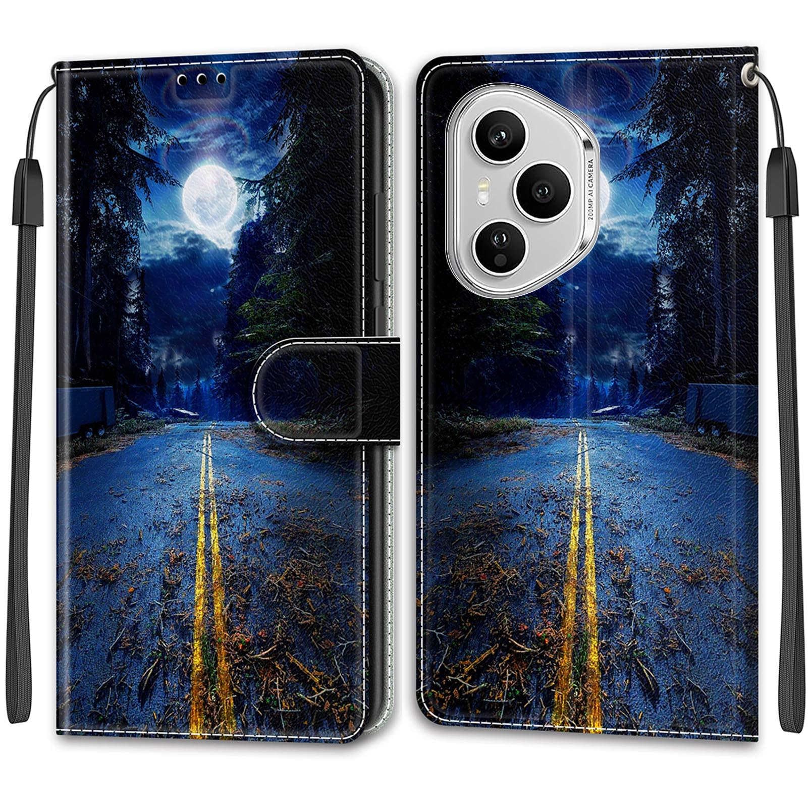 Cover Compatible with Honor 400 Pro 5G, Premium PU Leather Wallet Flip Book Case