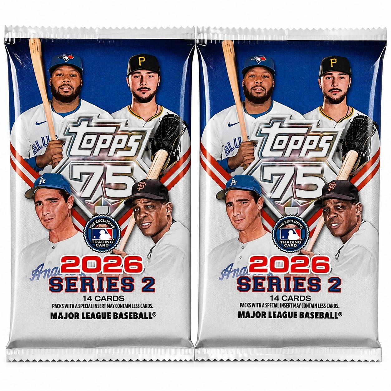2026 Topps Series 2 Baseball Trading Card Value Bundle, 2 Exclusive Factory Seal