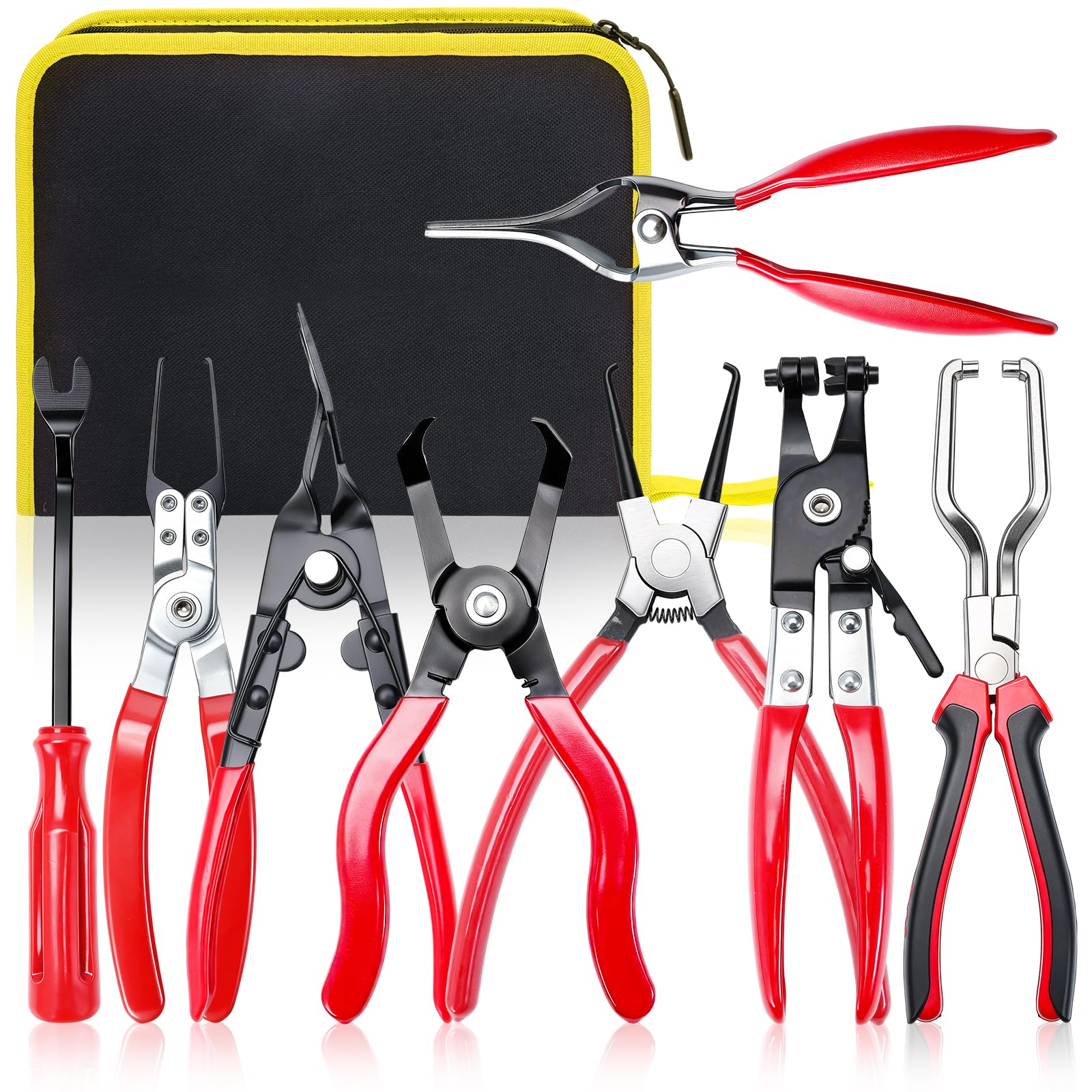 Professional Fuel Line Pliers Set, Hose Clamp Pliers, Electrical Disconnect, Con