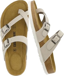 CUSHIONAIRE Luna Women's Cork Footbed Sandal with + Comfort