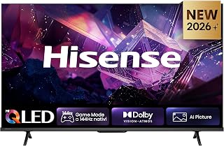 Hisense QLED 144Hz 43" 4K 43E7S PRO Smart TV