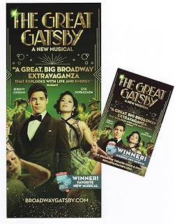 Jeremy Jordan "THE GREAT GATSBY" Eva Noblezada/Terrence Mann/Kait Kerrigan/Jason Howland/Nathan Tysen 2025 Broadway Musical Advertising Flyer Set