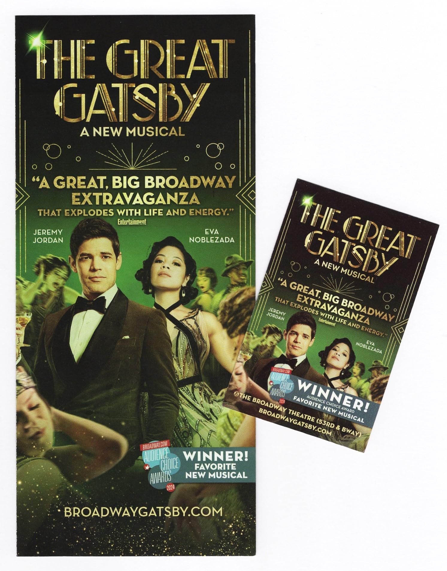 Jeremy Jordan "THE GREAT GATSBY" Eva Noblezada/Terrence Mann/Kait Kerrigan/Jason
