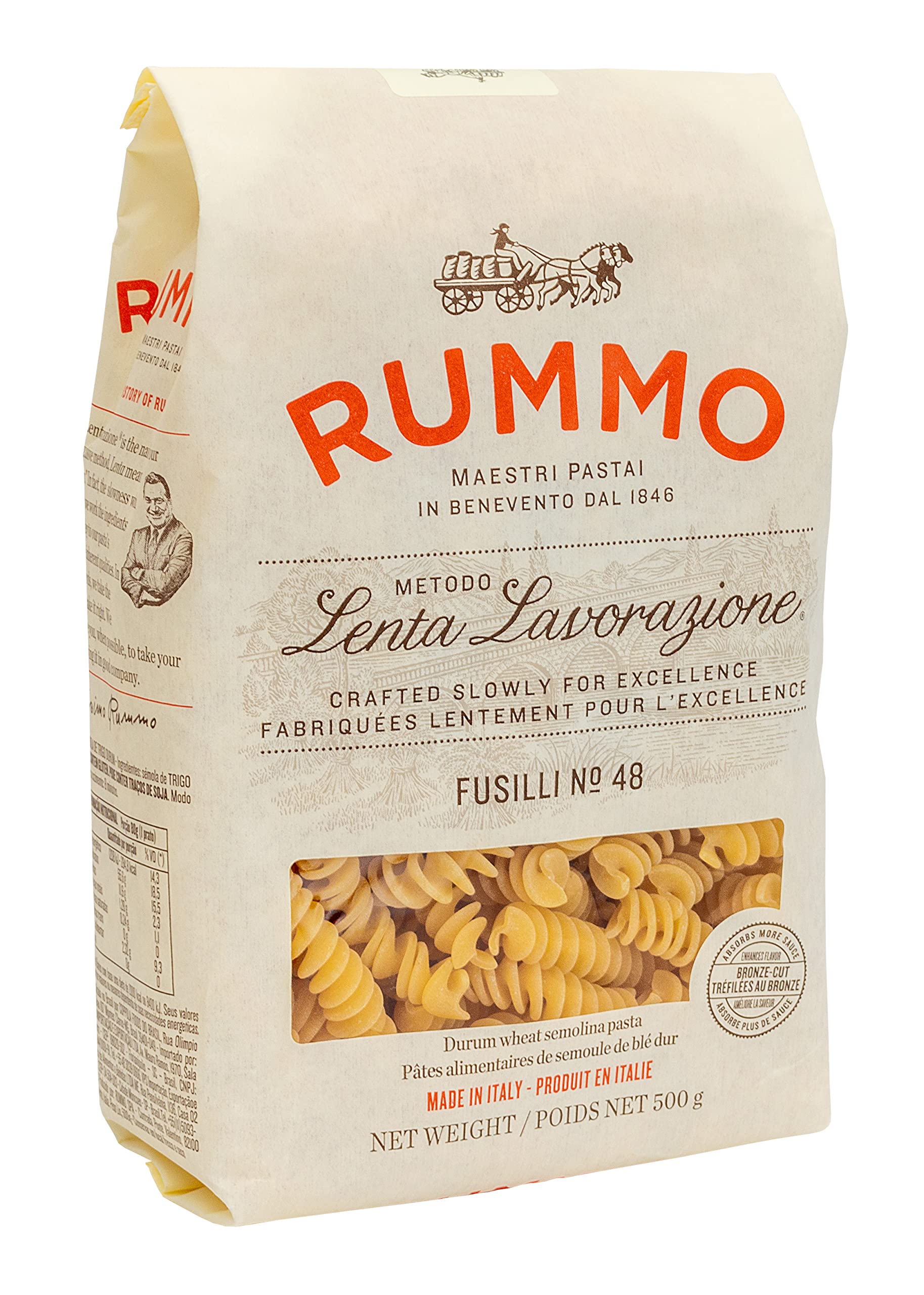 Rummo, Fusilli No. 48, Authentic Italian Pasta Made with Durum Semolina Wheat, 5