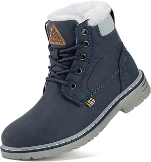 Mishansha Children's Winter Boots Shoes Boys Girls 7-4 UK