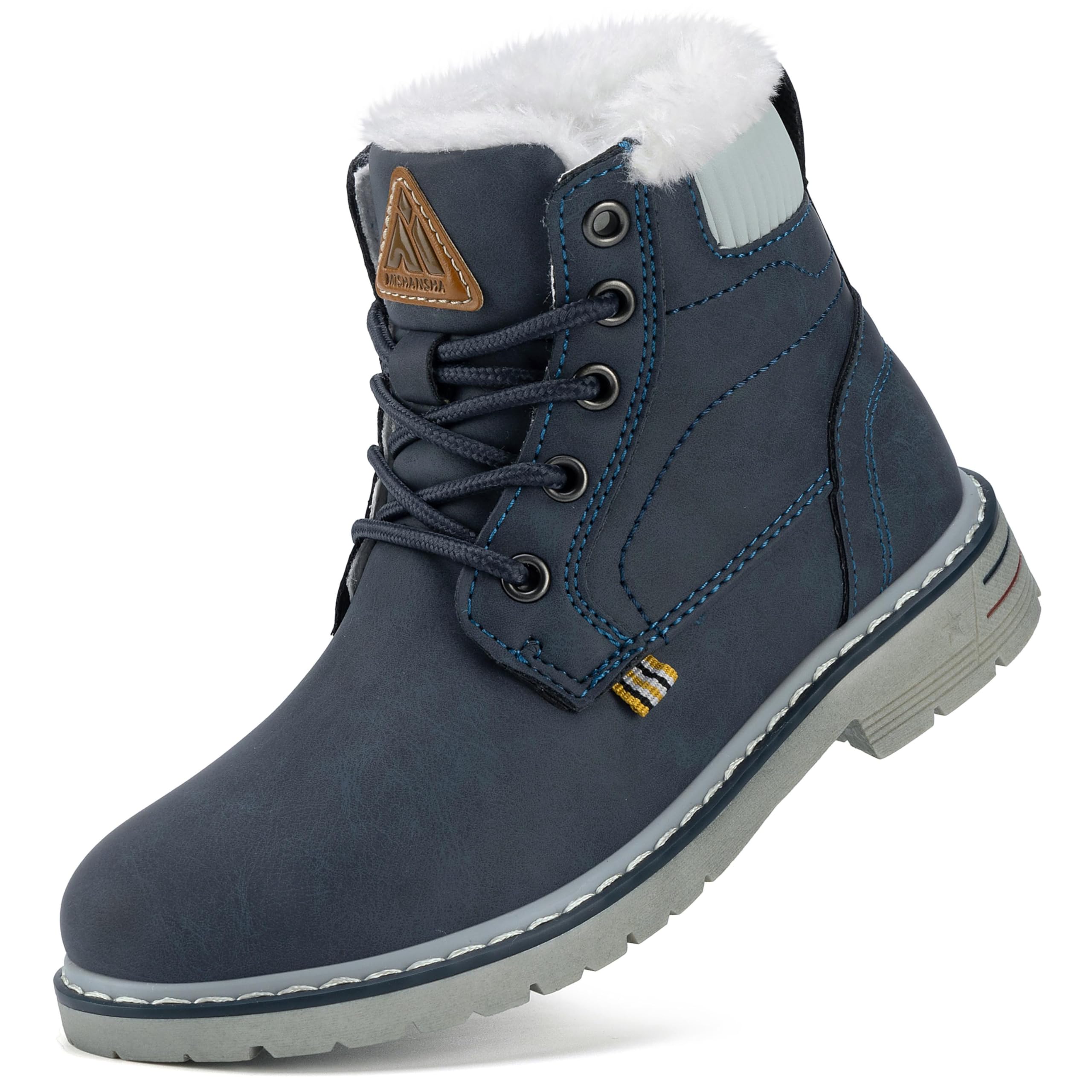 Mishansha Children's Winter Boots Shoes Boys Girls 7-4 UK