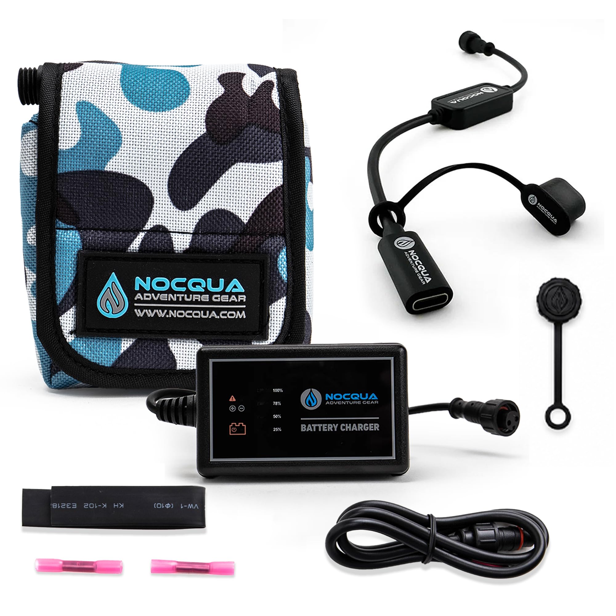 Nocqua Pro Power Kit - 12 Volt Lithium Battery with Charger - 10Ah | Battery Kit