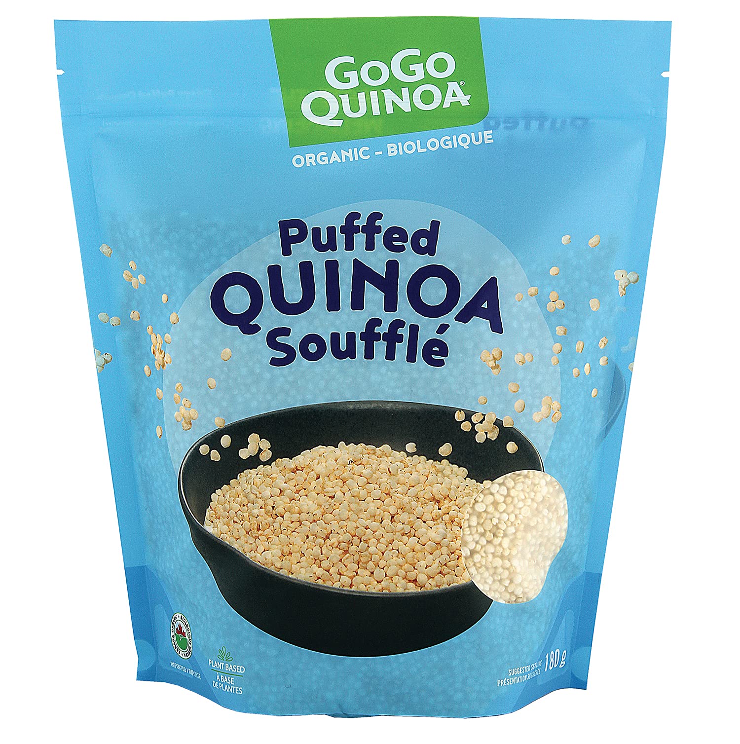 GoGo Quinoa Puffed Quinoa Cereal | Cereal used as a Breakfast by adding Milk or 