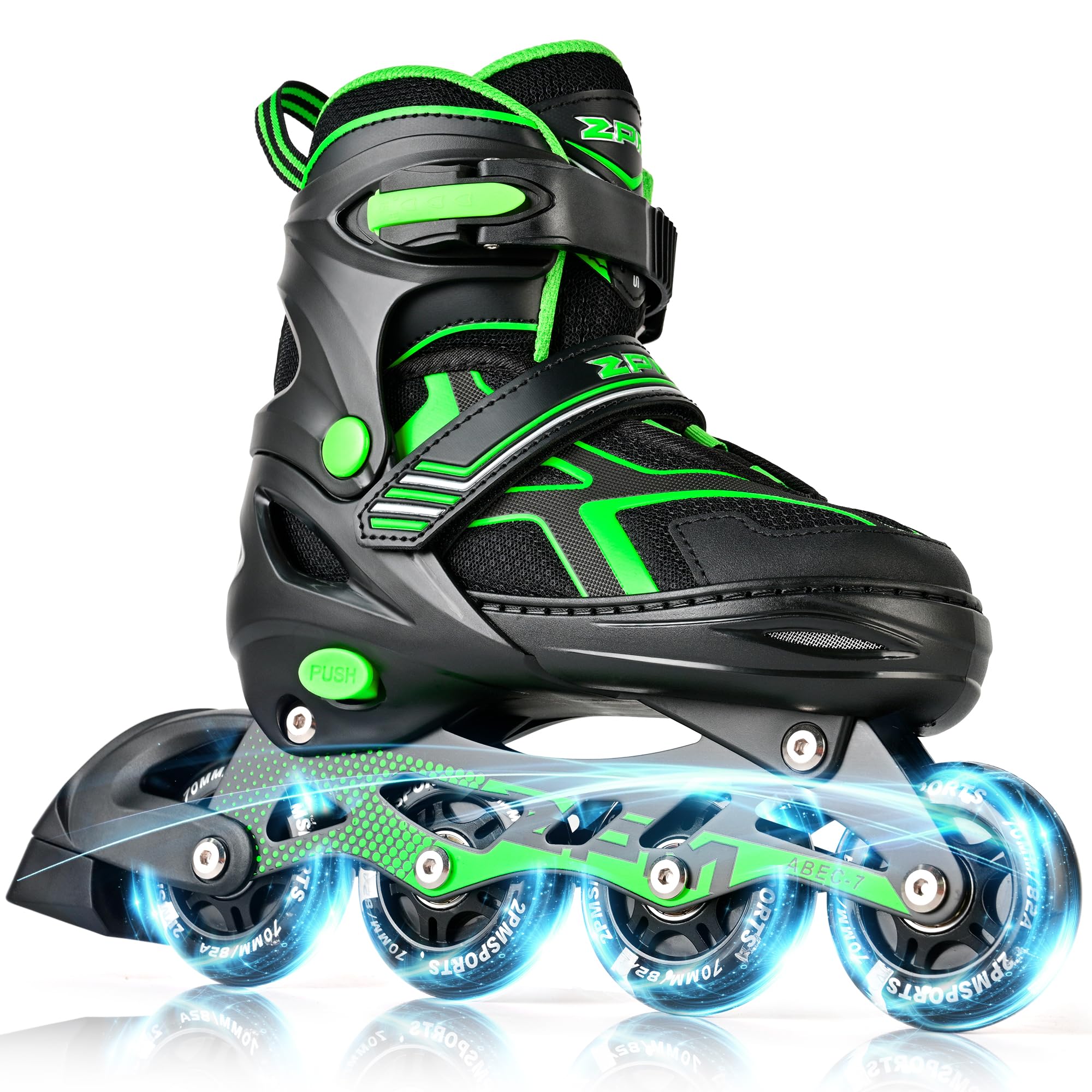 2PM SPORTS Adjustable Inline Skates for Kids, Youth and Adults | beginner friend