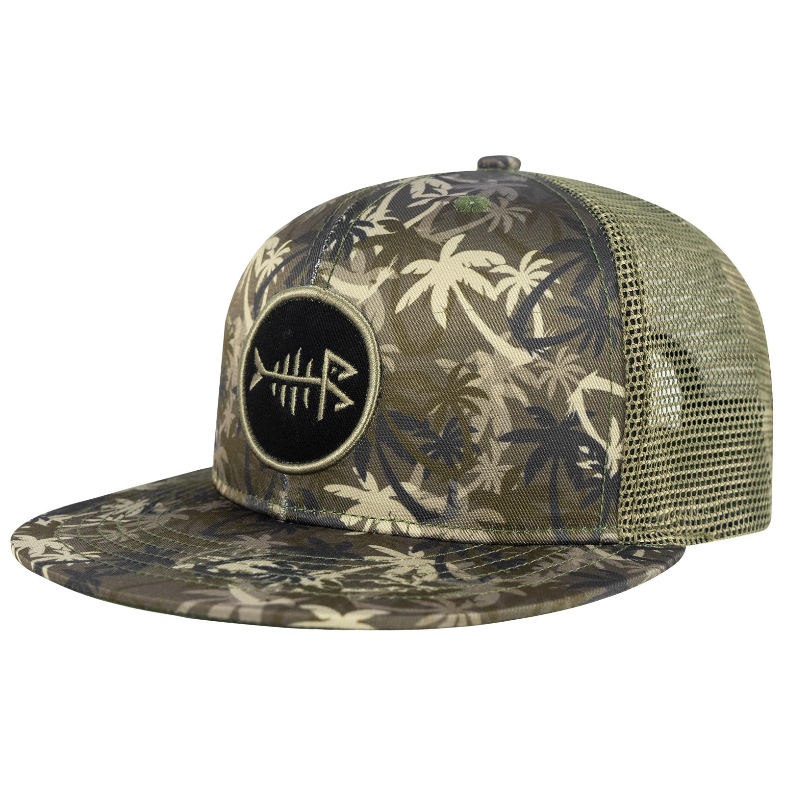 Bassdash Casquette de Camionneur à Bord Plat réglable Snapback Chapeau Maille Do