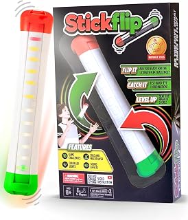 Stickflip How Many Flips can You Throw? | Electronic Flip Challenge Game | Auto-Counting Skill Toy for Kids, Teens & Adults | 10 Games Each with a High Score to Beat | Fun Gift & Party Game Ages 8+
