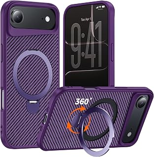 Designed for iPhone Air Case with Stand, Deep Purple