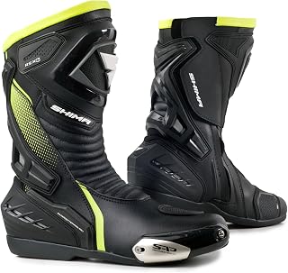 SHIMA RSX-6 Men's Motorcycle Boots | Reinforced Leather Motorcycle Shoes, Ankle Support, Non-Slip Sole